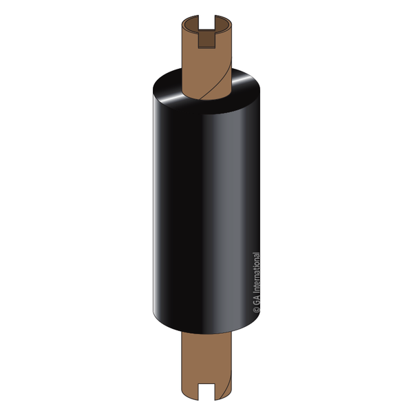 Thermal transfer smudge proof resin ribbon