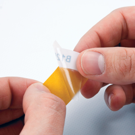 Self-Laminating Vinyl Wrap Around Labels with Ribbon for M21 Printers - 1.25"