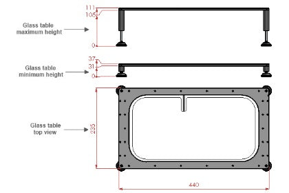 Microscope Surface Heating Devices - Glass Table