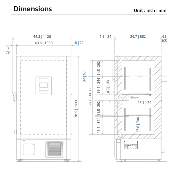 FrostLess Natural Refrigerant -86°C Freezer (25.6 cu.ft. | 725 L)