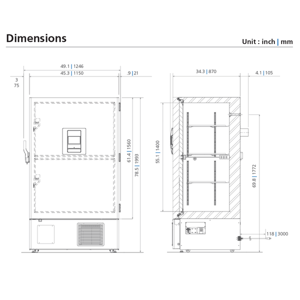 VIP ECO Large Volume Ultra-Low Freezer (29.8 cu.ft. | 845 L)