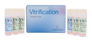 Cryotec vitrification solutions for oocyte, embryo and blastocyst vitrification/cryopreservation.