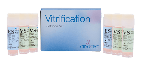 Cryotec vitrification solutions for oocyte, embryo and blastocyst vitrification/cryopreservation.