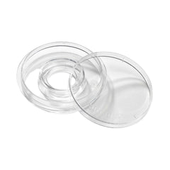 BIRR Center well dish 60 mm clear with lid off to the side