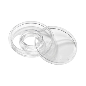 BIRR Center well dish 60 mm clear with lid off to the side