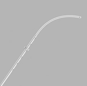 Close up view of Closed Tip. The IUI CURVED Intra Uterine Insemination Catheter Curved is intended for the introduction of washed spermatozoa into the uterine cavity