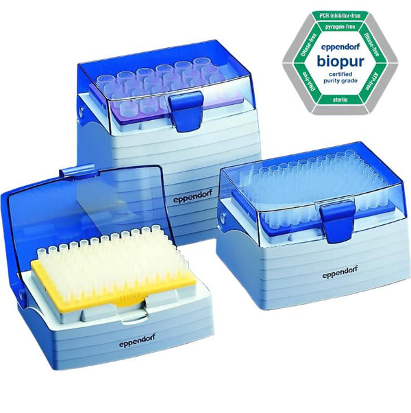 Eppendorf Biopur Pipette Tips (epT.I.P.S) racked and available MEA tested Edit alt text