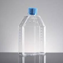 Falcon® Tissue Culture Flasks, Vented large bottle blue cap with ridges on bottle.jpg