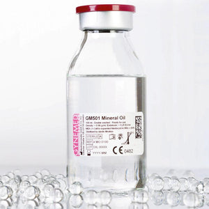 GM501 Mineral Oil is a ready-to-use oil for covering the medium during IVF/ICSI treatment. GM501 Mineral Oil protects the medium from evaporation and thereby stabilizes pH and temperature.