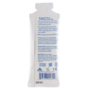 Good Clean Love Fertility Lubricant Back