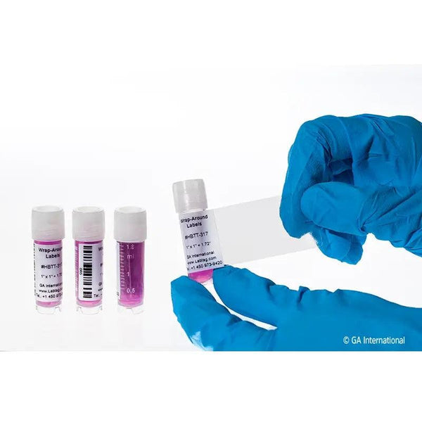 Thermal-Transfer Wrap-Around Cryo Labels – 1″ x 1″ +1.72″ Wrap - IVF Store