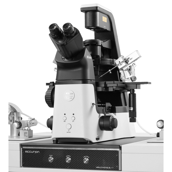 The Accurion i4 - Active Vibration Isolation Desktop System showing Microscope