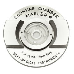 Makler Sperm Counting Chamber from Sefi Medical. Use in Andrology Labs