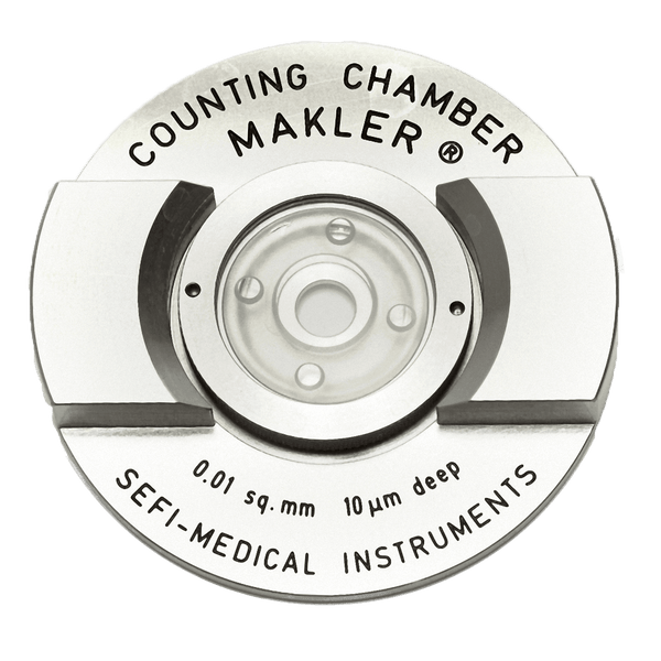 Makler Sperm Counting Chamber from Sefi Medical. Use in Andrology Labs
