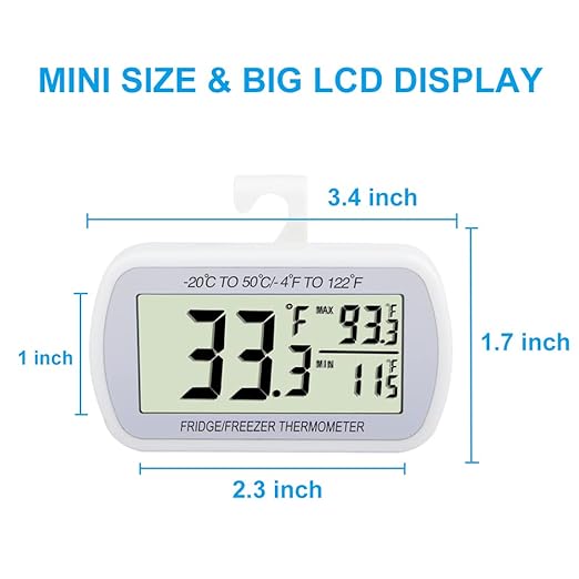 Min/Max Digital Thermometer -4°F to 122°F