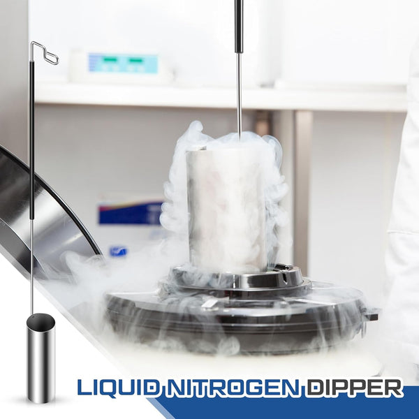 Reallnaive Dipper for Liquid Nitrogen Stainless Steel Storage Vessel Tank Dipper