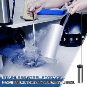 Reallnaive Dipper for Liquid Nitrogen Stainless Steel Storage Vessel Tank Dipper