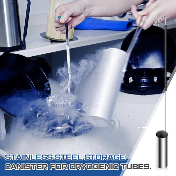 Reallnaive Dipper for Liquid Nitrogen Stainless Steel Storage Vessel Tank Dipper