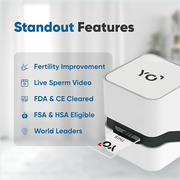 YO Home Sperm Test | at-Home Fertility Test Kit for Men