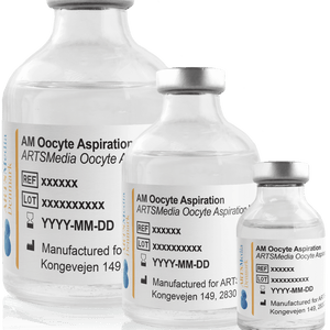 ARTSMedia Denmark Oocyte Aspiration Medium, 20, 50, and 100mL bottles