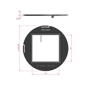 Okolab H601 Heated Glass Stage Inserts for Inverted Microscopes (Nikon, Olympus, Leica)