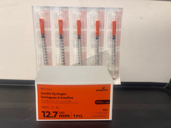 EMBECTA INSULIN SYRINGE WITH NEEDLE