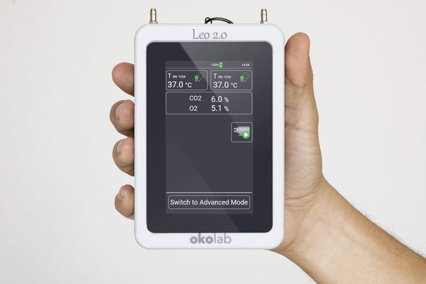Leo 2.0 - CO2, O2, temperature, humidity, and gas flow analyzer
