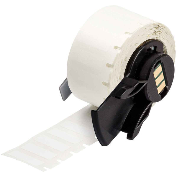 Self-Laminating Vinyl Wrap Around Wire and Cable Labels, All White, for M6 M7 Printers - 0.25" x 1.1"