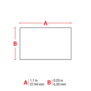 Self-Laminating Vinyl Wrap Around Wire and Cable Labels, All White, for M6 M7 Printers - 0.25" x 1.1"