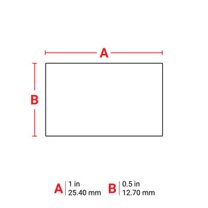 FreezerBondz Ultra-Thin Cryogenic Polyester Laboratory Labels for M6 M7 Printers - 0.5" x 1"