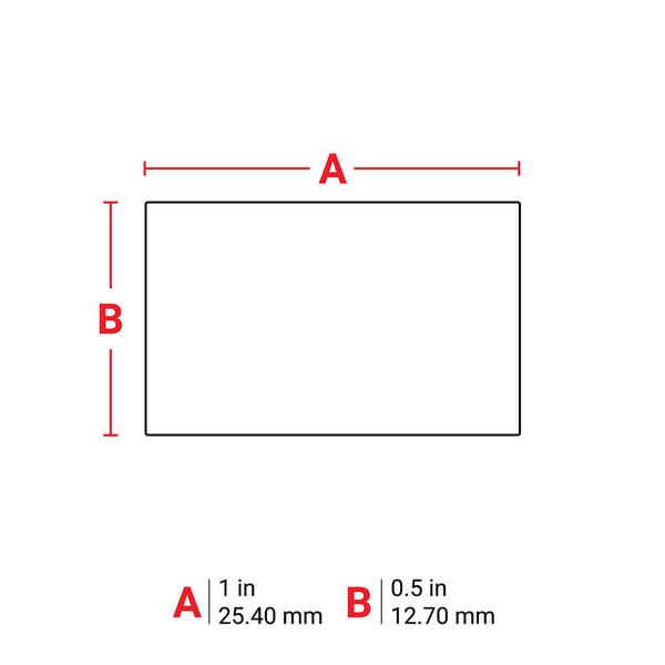 FreezerBondz Ultra-Thin Cryogenic Polyester Laboratory Labels for M6 M7 Printers - 0.5" x 1"