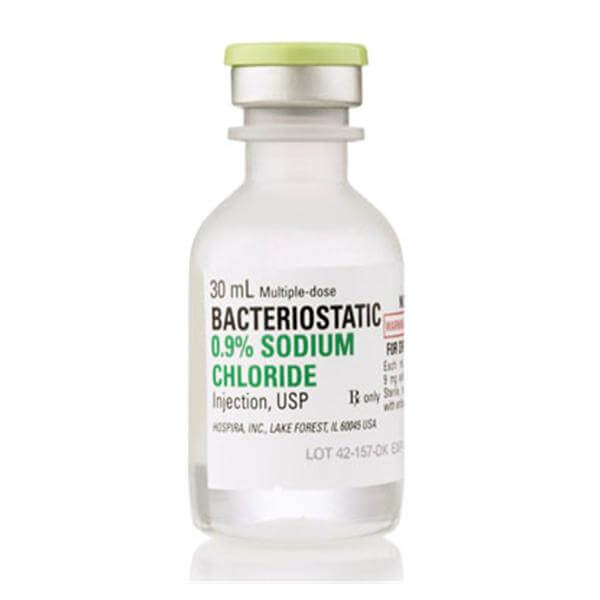 Bacteriostatic 0.9% Sodium Chloride Injection, USP
