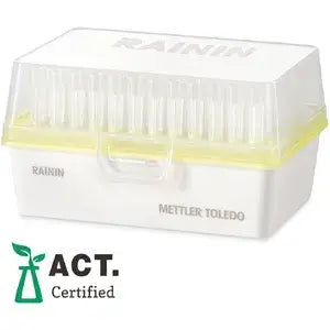 Racked tips, 300 μL max. volume, for Rainin pipettes with LTS™ LiteTouch™, 768 tips in 8 racks of 96.