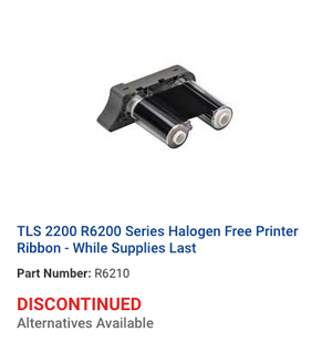 R6200 R6000 R4300 Series Halogen Free Ribbon for M6 Printers - Black