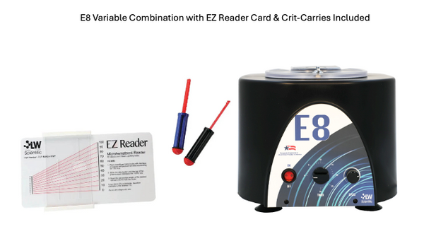 E8 Centrifuge: 8-Place FIXED Angled (Benchtop / Portable / Combination)