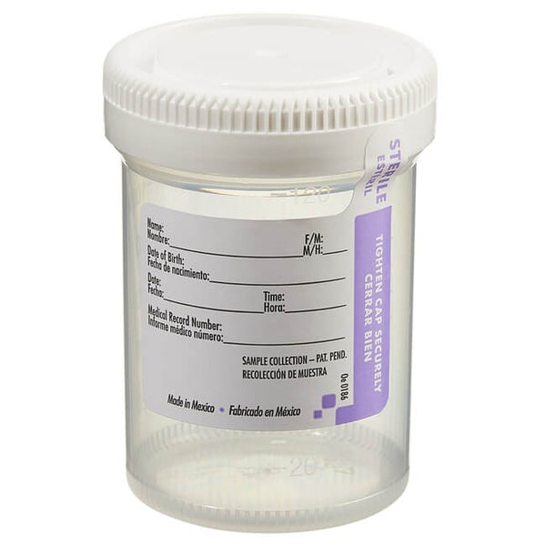 Wide Mouth Bio-Tite* Specimen Containers - 120mL (4 oz.) 53mm