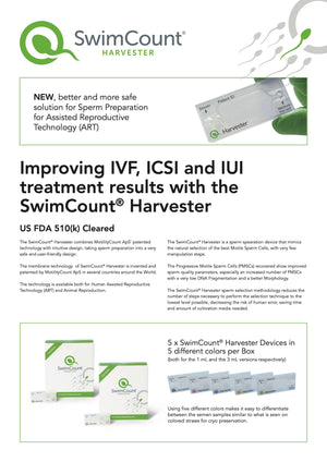 SwimCount® Harvester - Sperm Separation for IVF, ICSI and IUI