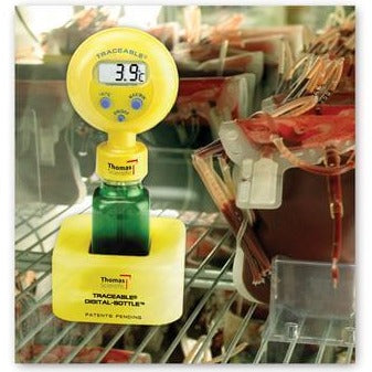 Traceable® Digital-Bottle™ Refrigerator/Freezer Thermometer with min/max readings in freezer