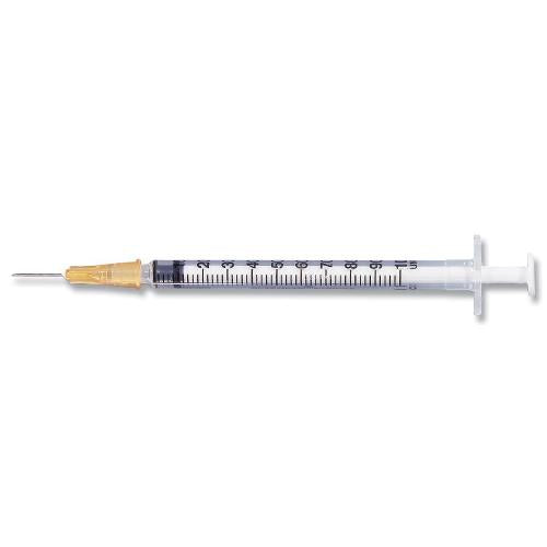BD 1 ml 28 G x 1/2 in. Insulin Syringe with Permanent Needle - Delasco