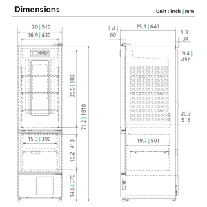 6.3 cu.ft. Ref and 2.8 cu.ft. Pharmaceutical Refrigerator Freezer Combo