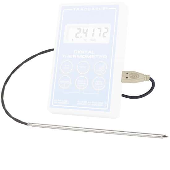Traceable Stainless Steel Probe for Scientific Platinum RTD Thermometer