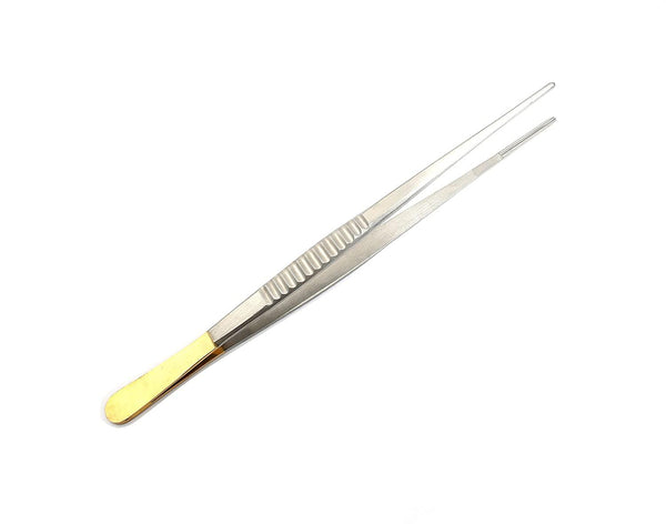 Artery ATRAUMATIC Forceps Stainless Steel Gold Handle 9