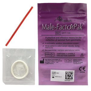 Apex Medical Male-Factor Pak Seminal Fluid Collection Device baggy contents
