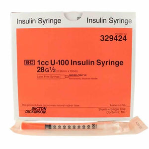 BD INSULIN SYRINGE WITH NEEDLE - IVF Store