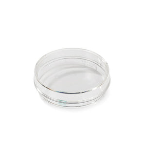 BIRR clear Culture Dishes 60 mm with lid on printed company logo on top of lid
