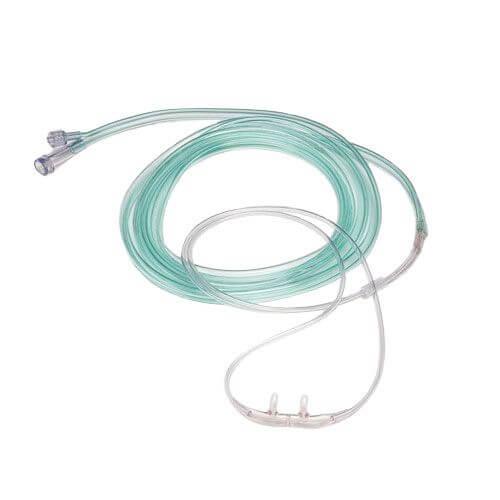 Divided Adult Capnography Cannulas, Male Luer Style, 10' O2 & 10' CO2 - IVF Store