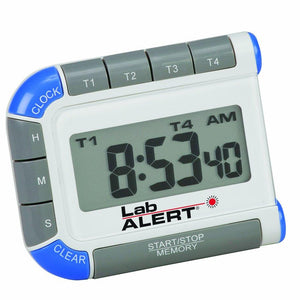 Lab Alert Digital Four Channel Pocket Timer/Clock - IVF Store