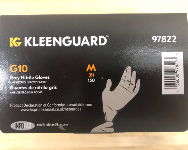 Box of G10 Grey Powder-Free Nitrile Gloves - IVF Store