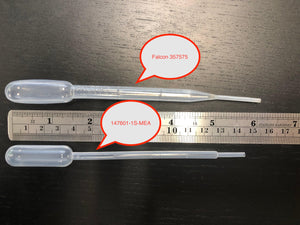 Graduated Transfer Pipette, Sterile, Individually Wrapped, 400 per Package - MEA TESTED - IVF Store