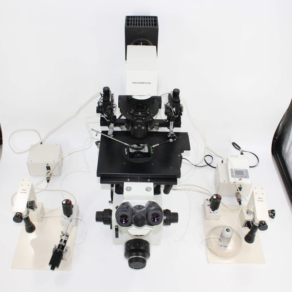Olympus IX70 Inverted Microscope System with Motorized Narishige Micromanipulation System